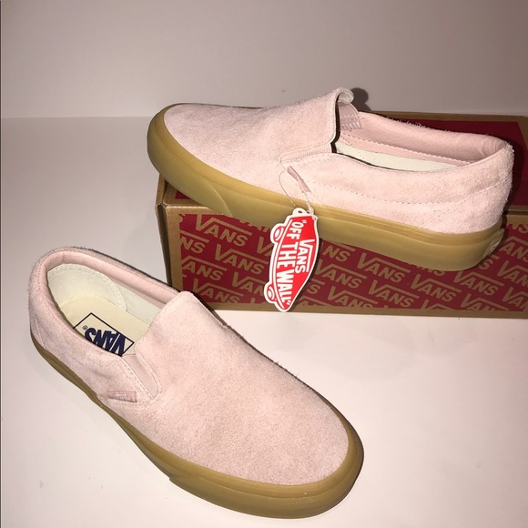 Vans Shoes | Nib Pink Suede Fuzzy Vans 